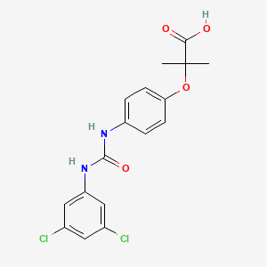2-[4-({[(3,5-Dichlorophenyl)amino]carbonyl}amino)phenoxy]-2-methylpropanoic acid