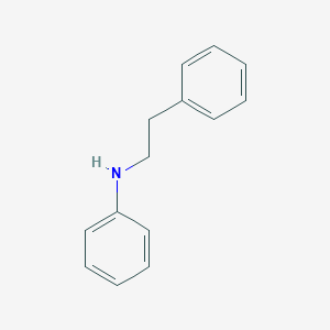 molecular formula C14H15N B167373 Benzeneethanamine, N-phenyl- CAS No. 1739-00-0