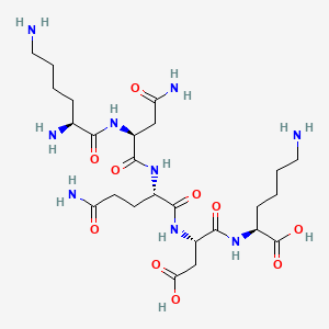 molecular formula C25H45N9O10 B1673738 Knqdk peptide CAS No. 116430-79-6
