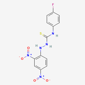 molecular formula C13H10FN5O4S B1673740 Kobe2601 