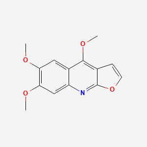 molecular formula C14H13NO4 B1673745 Kokusaginine CAS No. 484-08-2
