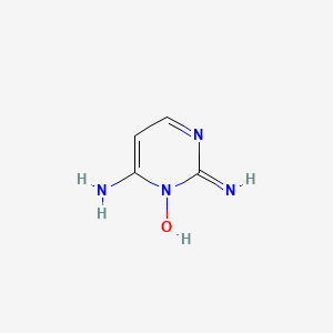 molecular formula C8H12N8O2 B1673750 2,4-Diaminopyrimidine-3-oxide CAS No. 74638-76-9