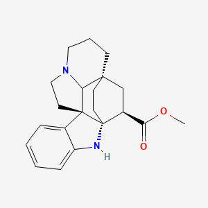 B1673752 Aspidofractinine-3-carboxylic acid, methyl ester, (2alpha,3beta,5alpha)- CAS No. 559-51-3