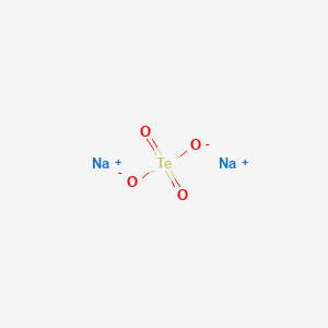 molecular formula Na2TeO4<br>Na2O4Te B167377 Sodium tellurate CAS No. 10101-83-4