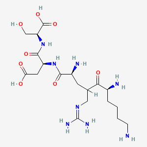 molecular formula C19H36N8O8 B1673772 Krds tetrapeptide CAS No. 116430-80-9