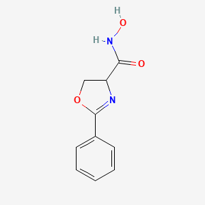 molecular formula C10H10N2O3 B1673782 4-Hydroxycarbamoyl-2-phenyl-2-oxazoline CAS No. 112507-21-8