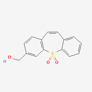 molecular formula C15H12O3S B1673792 Dibenzo(b,f)thiepin-3-methanol, 5,5-dioxide CAS No. 77167-93-2