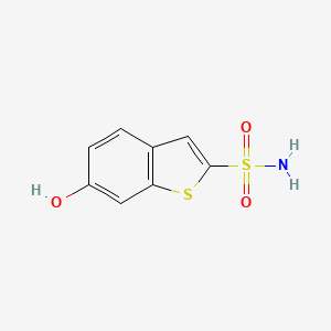 molecular formula C8H7NO3S2 B1673808 6-Hydroxybenzo[b]thiophene-2-sulfonamide CAS No. 96803-89-3