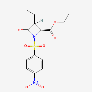ethyl (2S)-3-ethyl-1-(4-nitrophenyl)sulfonyl-4-oxoazetidine-2-carboxylate