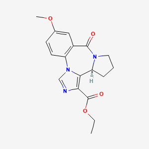 molecular formula C18H19N3O4 B1673821 L-655,708 CAS No. 130477-52-0
