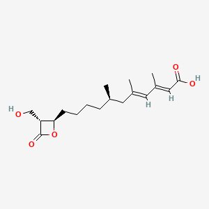molecular formula C18H28O5 B1673827 Hymeglusin CAS No. 29066-42-0