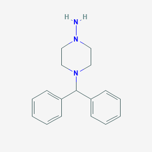 molecular formula C17H21N3 B167383 4-(Diphenylmethyl)piperazin-1-amine CAS No. 1698-31-3