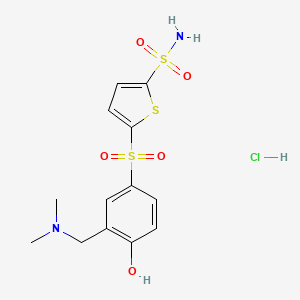 molecular formula C13H17ClN2O5S3 B1673834 L-662583 CAS No. 119731-75-8