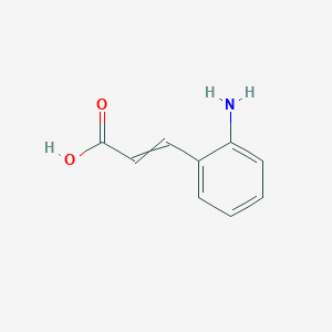 molecular formula C9H9NO2 B167384 2-氨基肉桂酸 CAS No. 1664-63-7