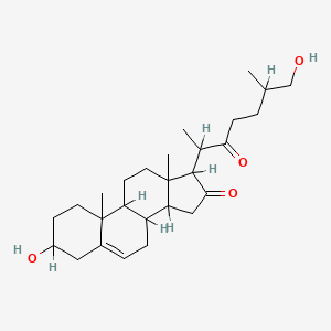 molecular formula C27H42O4 B1673847 3,26-Dihydroxycholest-5-ene-16,22-dione CAS No. 468-99-5