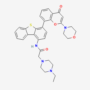 molecular formula C33H34N4O4S B1673862 KU-0060648 CAS No. 881375-00-4