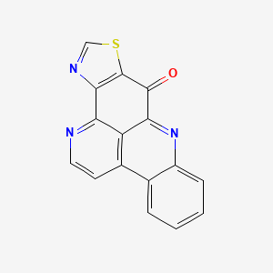molecular formula C16H7N3OS B1673865 Kuanoniamine A CAS No. 133401-10-2