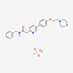 molecular formula C27H33N3O6S B1673879 Tirbanibulin mesylate CAS No. 1080645-95-9