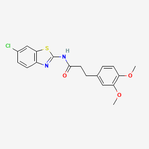 N-(6-chlorobenzo[d]thiazol-2-yl)-3-(3,4-dimethoxyphenyl)propanamide