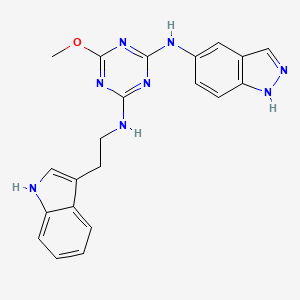 molecular formula C21H20N8O B1673881 KY-04031 CAS No. 468056-29-3