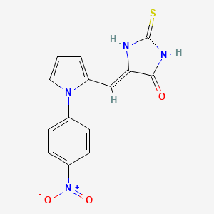 (Z)-5-((1-(4-nitrophenyl)-1H-pyrrol-2-yl)methylene)-2-thioxoimidazolidin-4-one