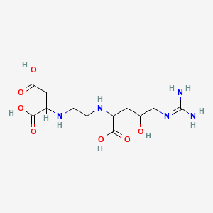 2-[2-[[1-Carboxy-4-(diaminomethylideneamino)-3-hydroxybutyl]amino]ethylamino]butanedioic acid
