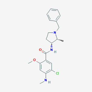 molecular formula C21H26ClN3O2 B016739 (2S,3S)-nemonapride CAS No. 75272-39-8