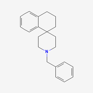 molecular formula C21H25N B1673903 1'-benzyl-3,4-dihydro-2H-spiro[naphthalene-1,4'-piperidine] CAS No. 95417-67-7