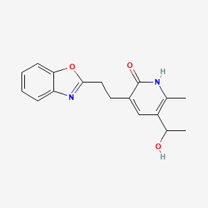 3-(2-(Benzoxazol-2-yl)-ethyl)-5-(1-hydroxyethyl)-6-methylpyridin-2(1H)-one