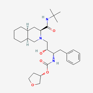 [(3S)-oxolan-3-yl] N-[(2S,3R)-4-[(3S,4aS,8aS)-3-(tert-butylcarbamoyl)-3,4,4a,5,6,7,8,8a-octahydro-1H-isoquinolin-2-yl]-3-hydroxy-1-phenylbutan-2-yl]carbamate