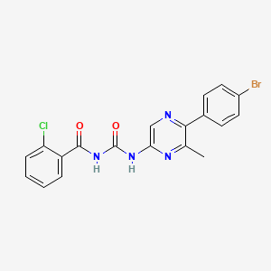 N-(((5-(4-Bromophenyl)-6 methyl-pyrazinyl)amino)carbonyl)-2-chlorobenzamide