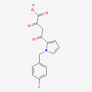 1H-Pyrrole-2-butanoic acid, 1-((4-fluorophenyl)methyl)-alpha,gamma-dioxo-