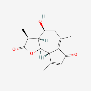 molecular formula C15H18O4 B1673951 Deacetylmatricarin CAS No. 10180-88-8
