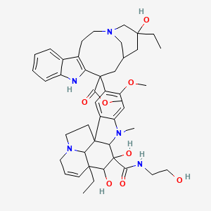 molecular formula C45H59N5O8 B1673952 Hydroxyethylvindesine CAS No. 55324-79-3