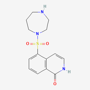 molecular formula C14H17N3O3S B1673953 Hydroxyfasudil CAS No. 105628-72-6