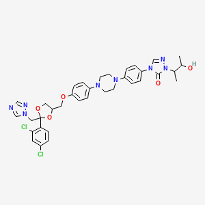 molecular formula C35H38Cl2N8O5 B1673955 (2R,4S)-Hydroxy Itraconazole-d5 CAS No. 112559-91-8