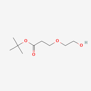 molecular formula C9H18O4 B1673963 Tert-butyl 3-(2-hydroxyethoxy)propanoate CAS No. 671802-00-9