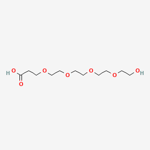 molecular formula C11H22O7 B1673974 羟基-PEG4-酸 CAS No. 937188-59-5