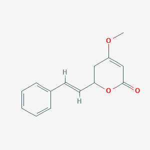 molecular formula C14H14O3 B167398 Kawain, (+-)- CAS No. 1635-33-2