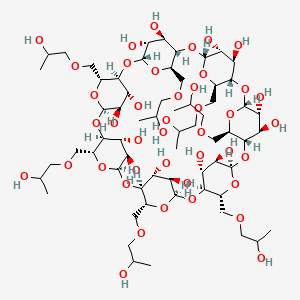 molecular formula C63H112O42 B1673982 HP-beta-CD CAS No. 107745-73-3