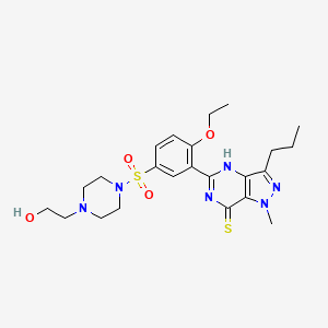 molecular formula C23H32N6O4S2 B1673985 Hydroxythiohomosildenafil CAS No. 479073-82-0