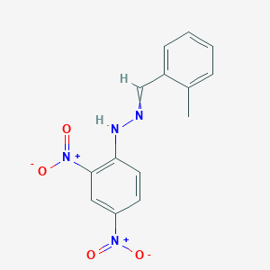 molecular formula C14H12N4O4 B167399 o-Tolualdehyde, (2,4-dinitrophenyl)hydrazone CAS No. 1773-44-0
