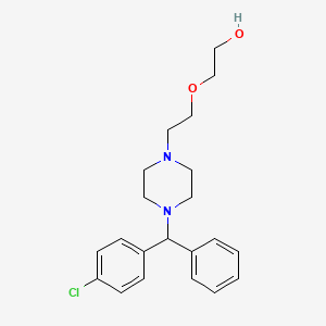 molecular formula C21H27ClN2O2 B1673990 Hydroxyzine CAS No. 68-88-2