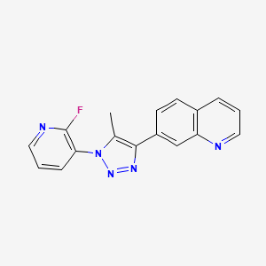 7-[1-(2-Fluoropyridin-3-yl)-5-methyltriazol-4-yl]quinoline