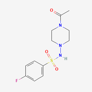 molecular formula C12H16FN3O3S B1674003 FR121196 CAS No. 133920-65-7