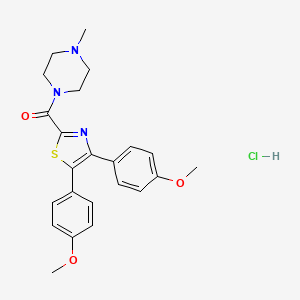 molecular formula C23H26ClN3O3S B1674004 FR 122047 hydrochloride CAS No. 130717-51-0