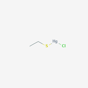 molecular formula C2H5ClHgS B167402 Mercury, chloro(ethanethiolato)- CAS No. 1785-43-9
