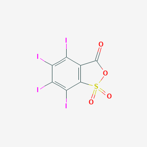 molecular formula C14H2I8O9S2 B167403 2,2'-(Oxydicarbonyl)bis(3,4,5,6-tetraiodobenzene-1-sulfonic acid) CAS No. 1745-83-1