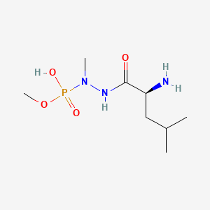 L-Leucine, 2-(hydroxymethoxyphosphinyl)-2-methylhydrazide