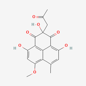 molecular formula C18H16O7 B1674040 FR-901235 CAS No. 124190-19-8